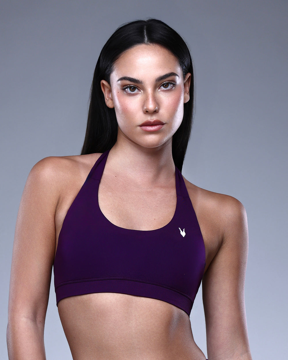 טופ ספורט מחטב AURA VIOLET בצבע סגול עמוק – בד SEAMLESS, Inner Dragon