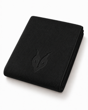 מגבת BLACK TOWEL בצבע שחור עם לוגו Inner Dragon, מוצר מתנה